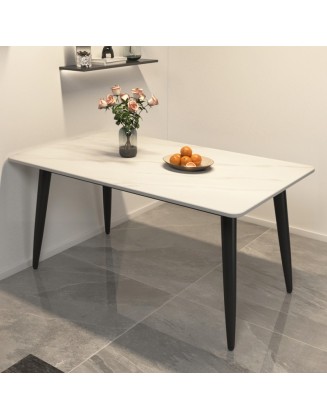 Household small household thickening dining table modern simple light luxury table